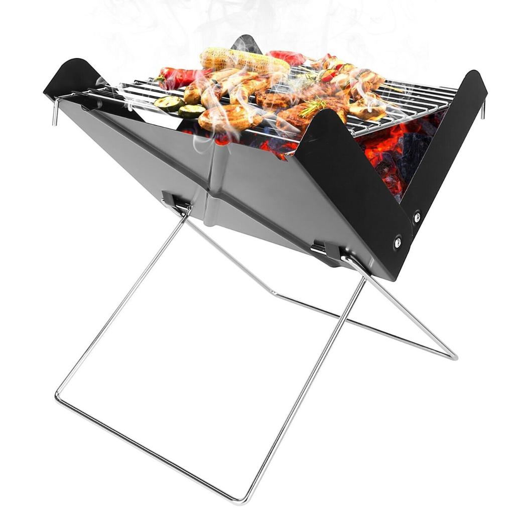 TG71416 Folding tourist grill, portable round charcoal grill, mini grill grate