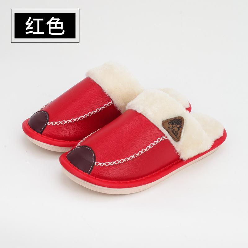 Fashion Waterproof Cotton Slippers for Women's Winter Dormitory Home  Household Use Cold Warm Anti Slip Soft Women's Cotton Slippers