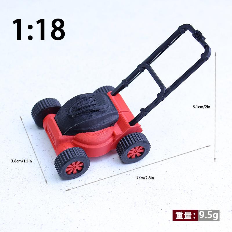 

1 шт. Миниатюрные мебельные аксессуары 1:12 1:18 Кукольный домик Модель газонокосилки Симуляция Детская садовая косилка Игрушка Инструмент для ремонта