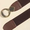 Wide Bohemian Waistband Stretch Decorative Belt All-Match Elastic Waist Belt  Coat