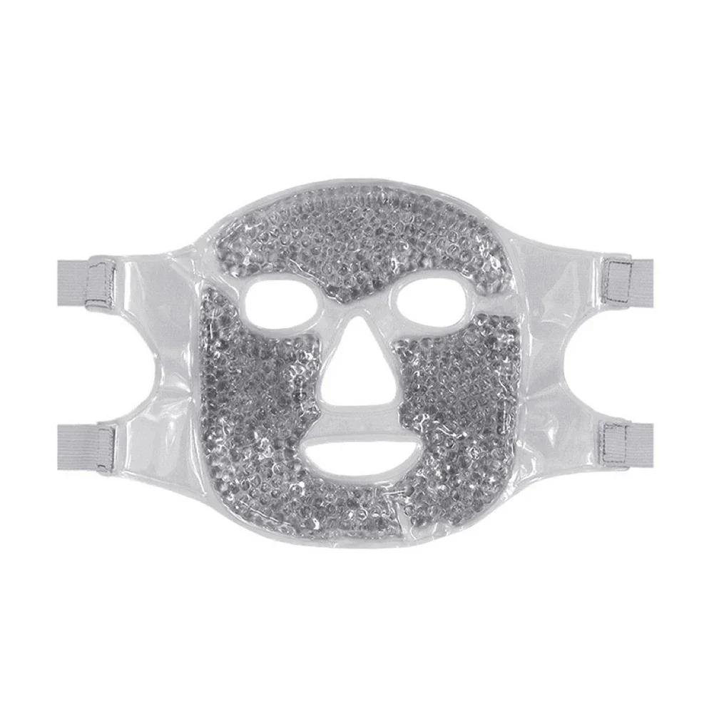 

Маска для лица со льдом и гелем снимает усталость, укрепляет кожу, спа-терапия, охлаждающий пакет со льдом, охлаждающий массаж, косметический уход за кожей серый