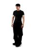 Digeunolusileu Cubic Ribbed Short Sleeve Slim Fit (Black)