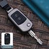 Metal Key Shell Case for FAW Besturn B50 - Folding Design with Buckle