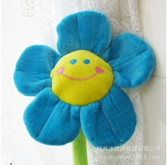 Plush Sunflower Cartoon Curtain Tieback Clip