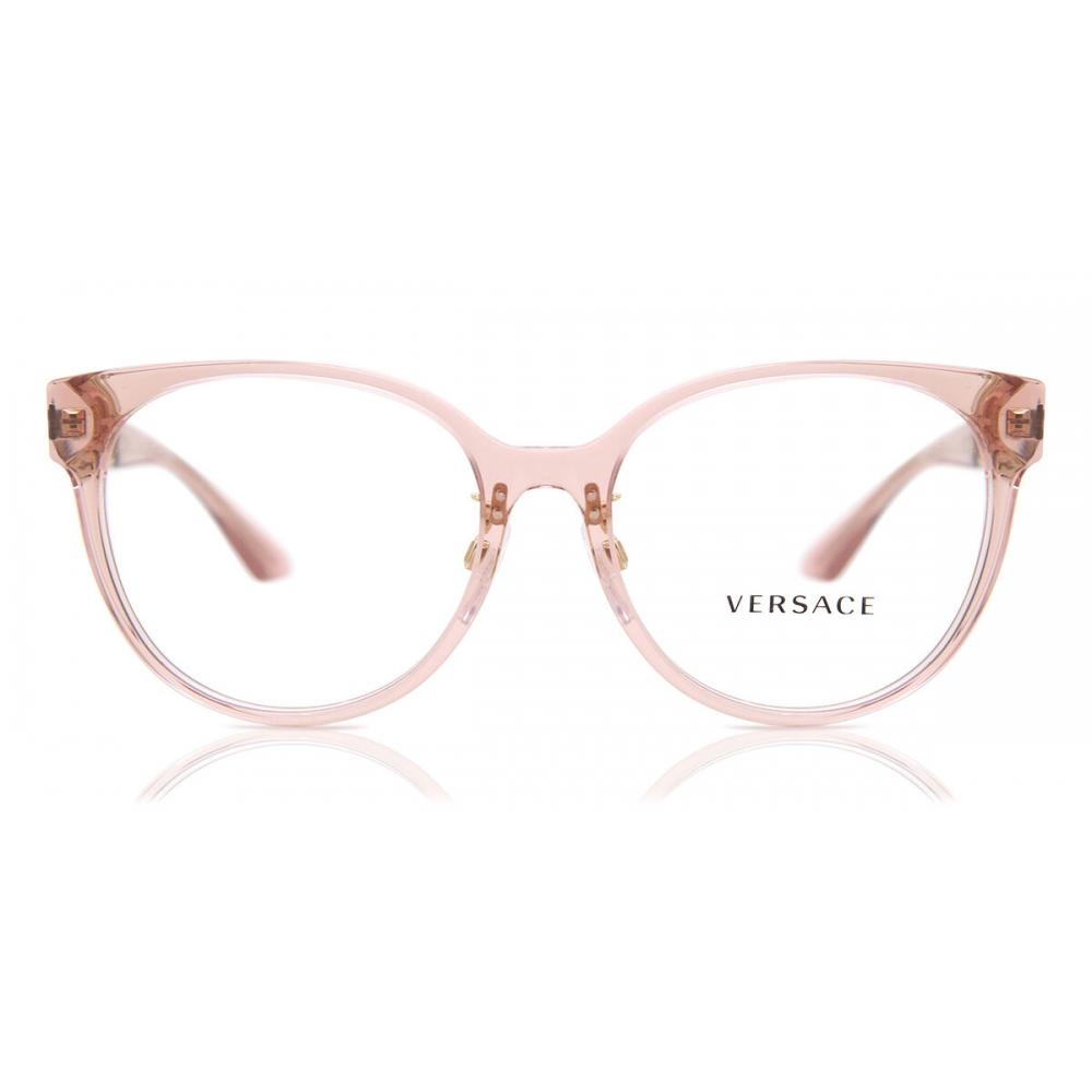 

Versace Ve3302d Asian Fit 5322 Women Eyeglasses Transparent Pink/54