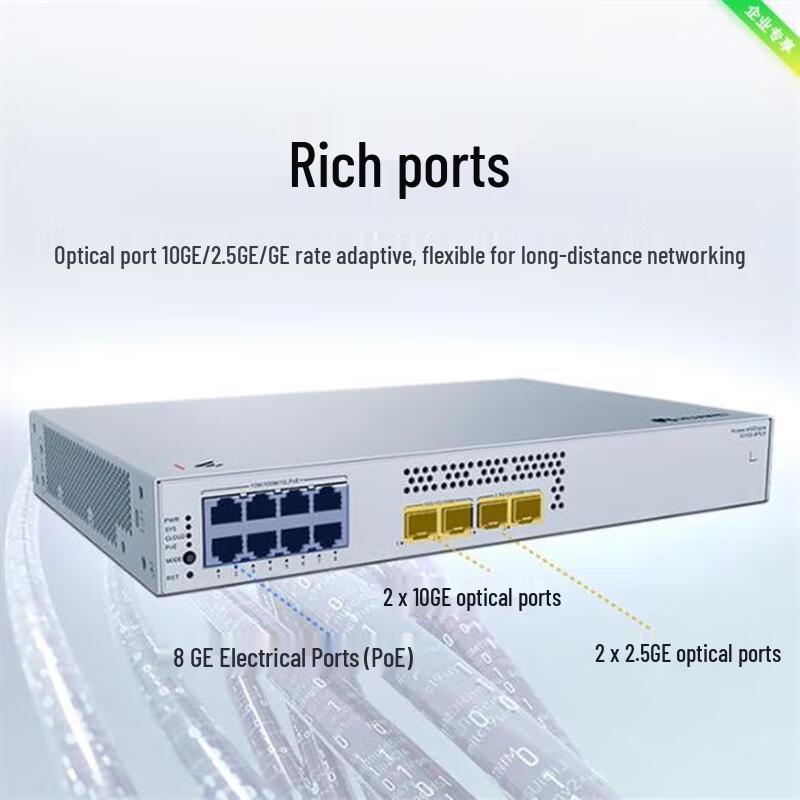HUAWEI Kunling S310S-8P4JX 10G Layer 3 Managed PoE Switch