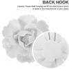 HOMSFOU Home Decor 3d Wall Decor Ceramic Wall Decor 3pcs 3D Handcrafted Hanging Flowers Porcelain Peony Wall Art Farmhouse Floral Sculpture for