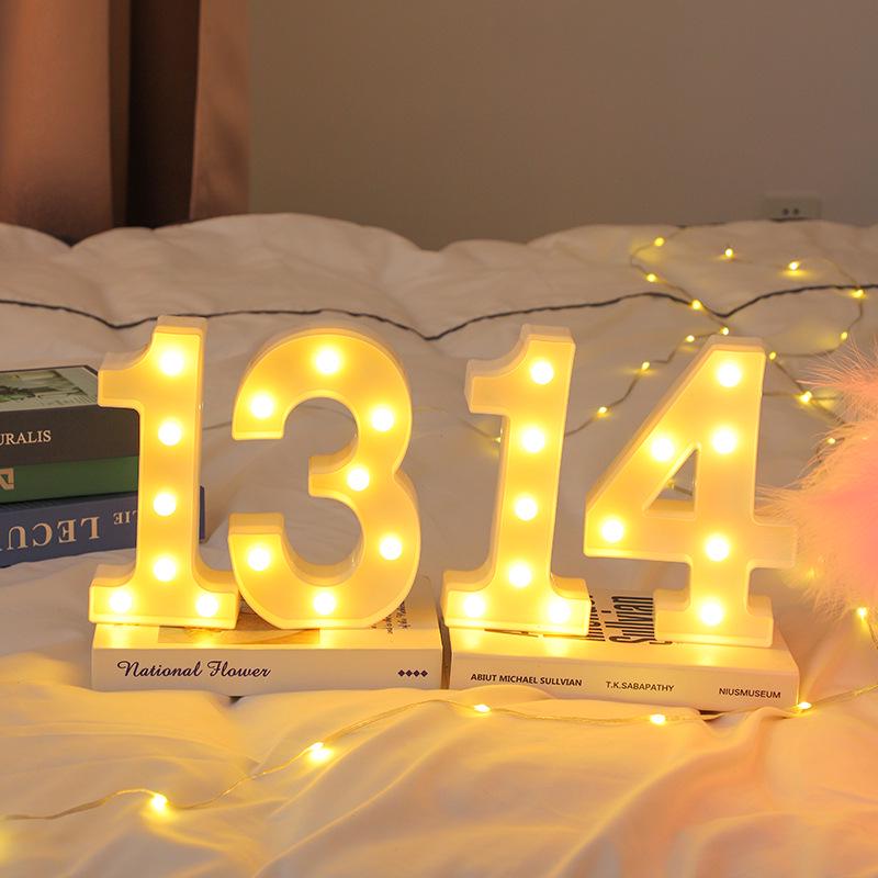 LED Happy Birthday Luminous Letters - Romantic Scene Decoration Lights