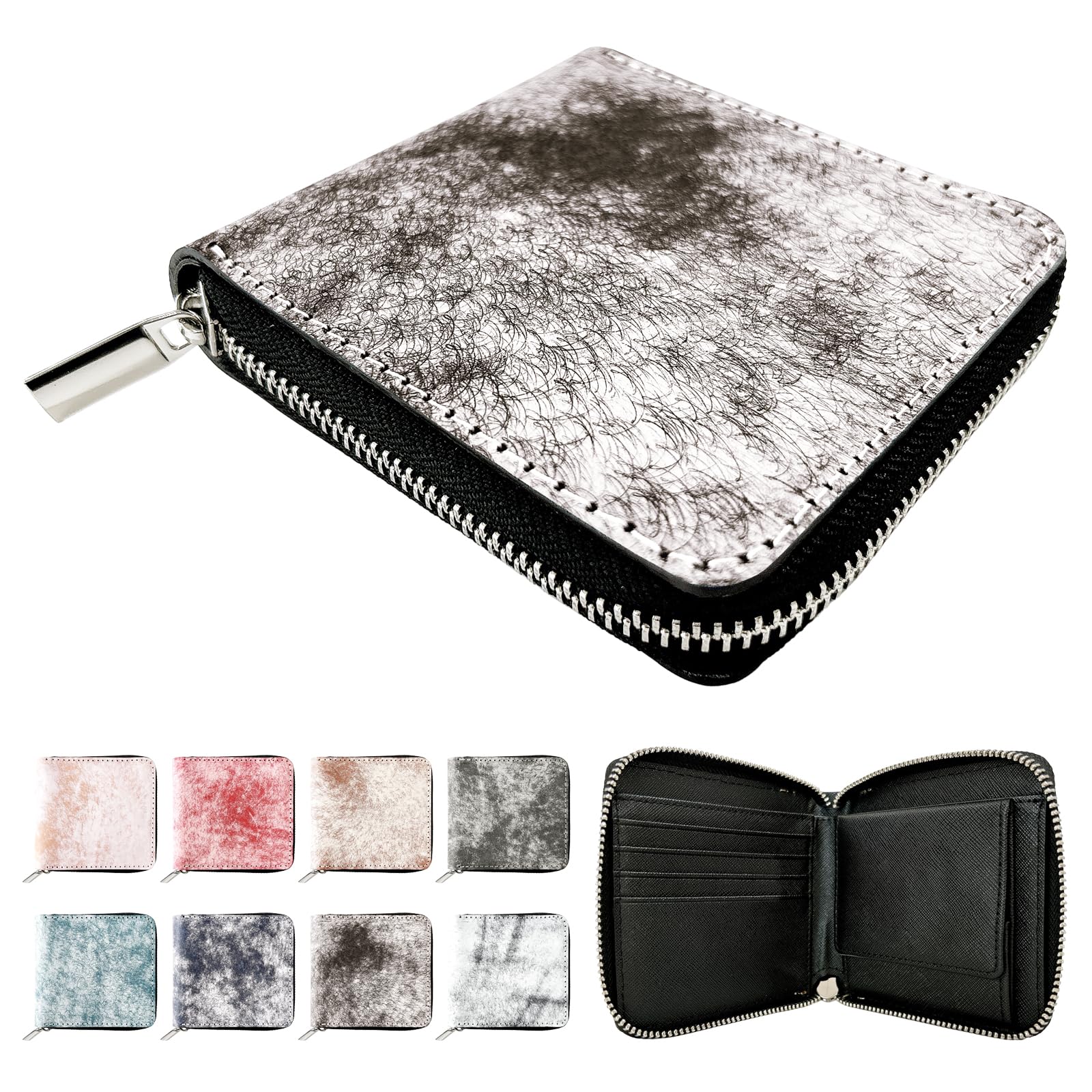 

Trendy Yamagishi Italian Leather Wallet, Genuine Leather, Round Bifold Wallet, Zipper-Around, Men s, Compact, Made in Italy, Margo Fog, Dark Brown