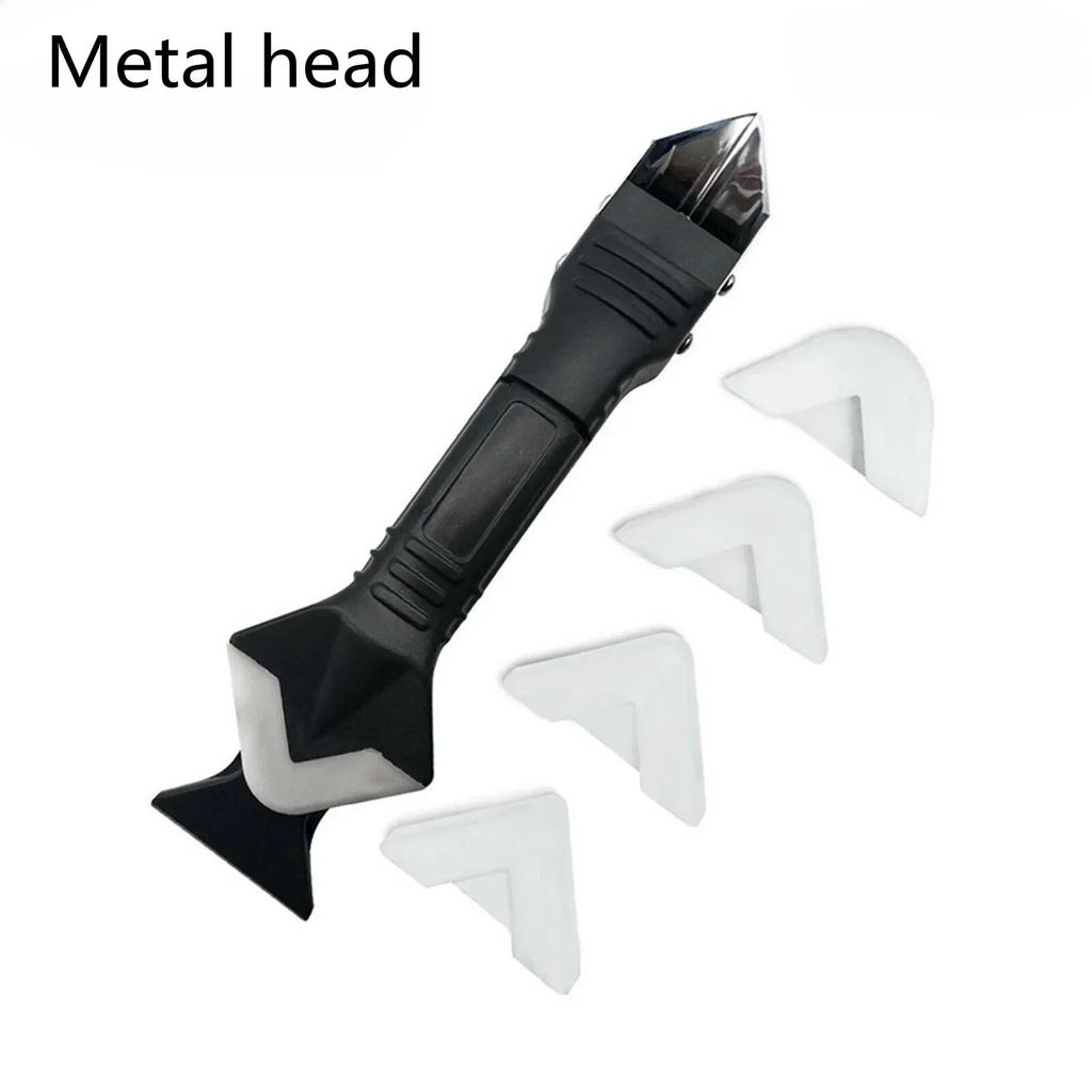 Silicone Scraper Squeegee Glue Remover Knife Caulking Angle Beauty Crack Trowel Tool Grout Scraper Kit 3in1 Multifunctional Home
