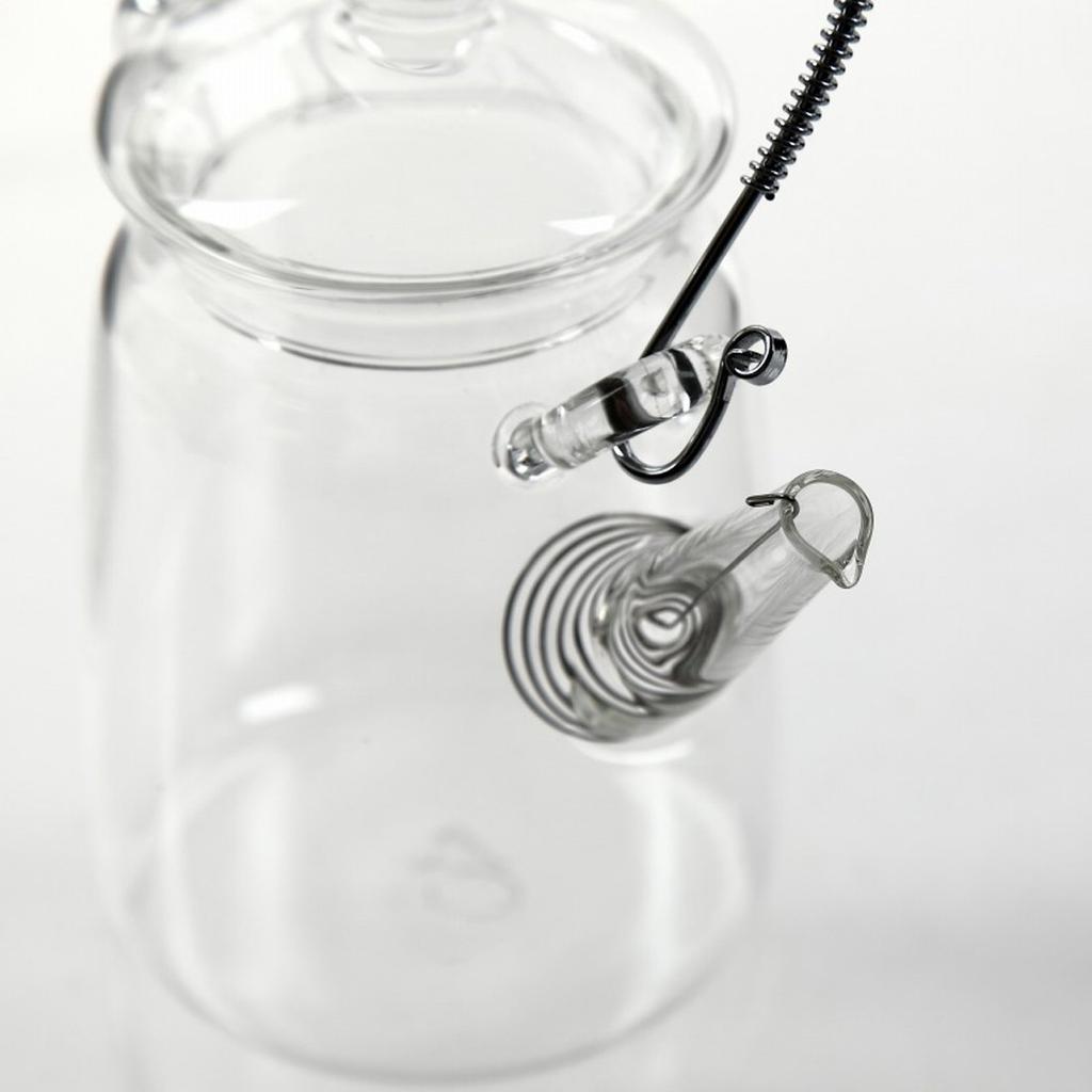TEATSIGHT Heat-Resistant Glass Teapot, Vertical, Heat Resistant: -20°C To 120°C, Transparent, 360ml