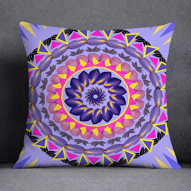 Декоративная наволочка с европейским классическим узором, квадратная наволочка, украшение для домашнего офиса (45см * 45см) 40x40cm