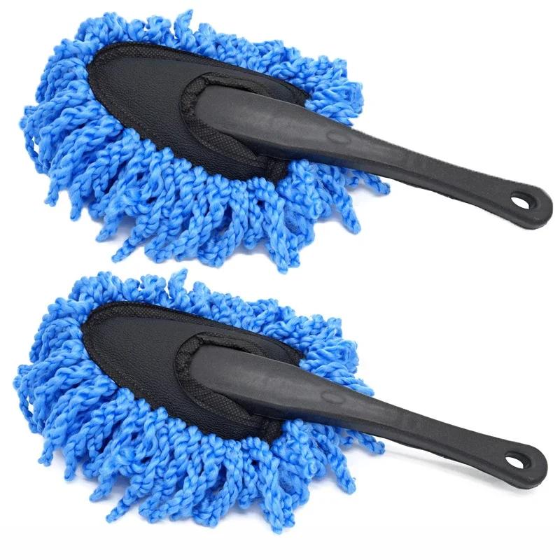 1/2Pcs Car Cleaning Tools Microfiber Dust Mop Washing Brush for Car Home Dust Removal Duster