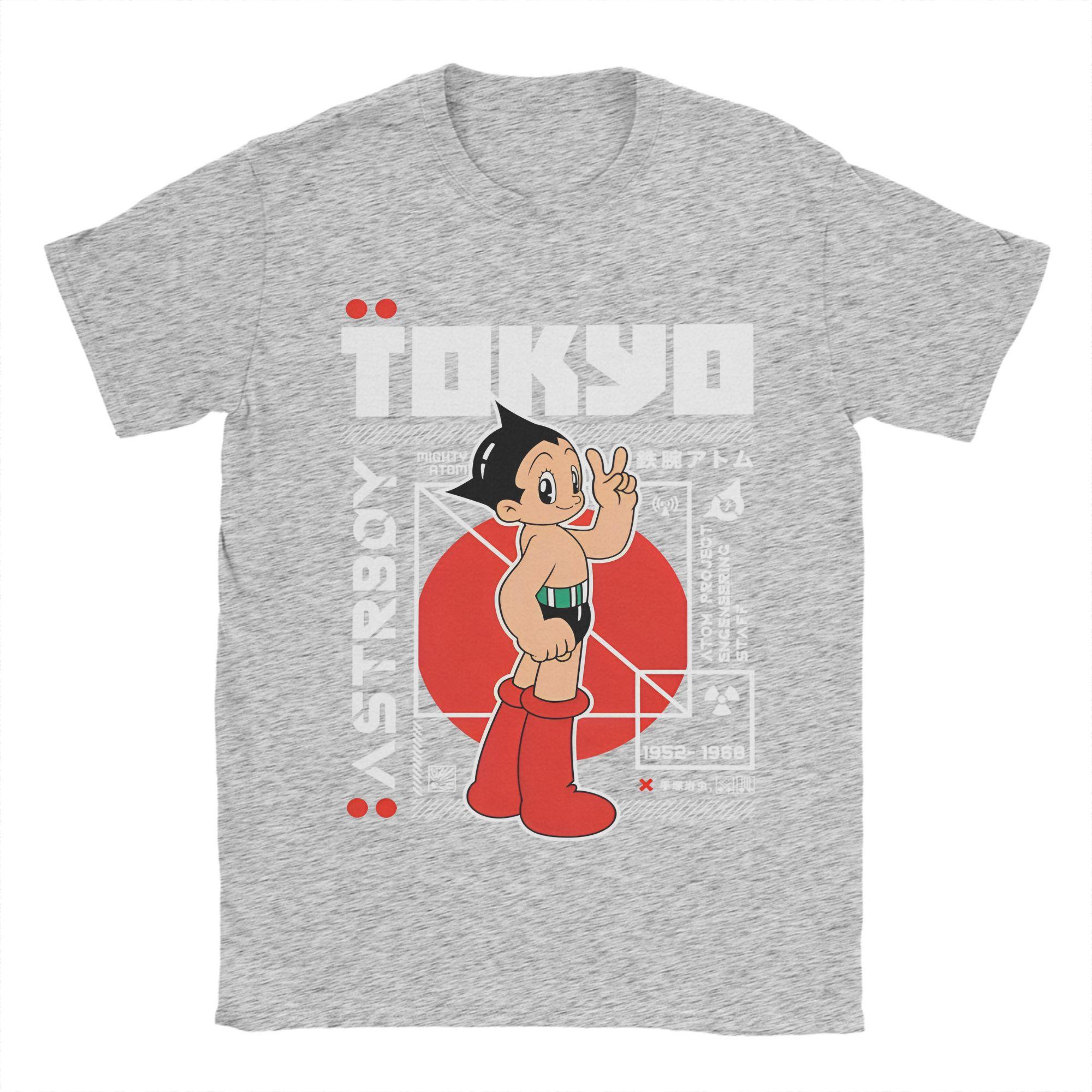 Miniso Astro Boy Manga Anime T Shirt Mighty Atom Astroboy  Clothes Novelty Short Sleeve O Neck Tee Shirt Gift Idea T-Shirt S