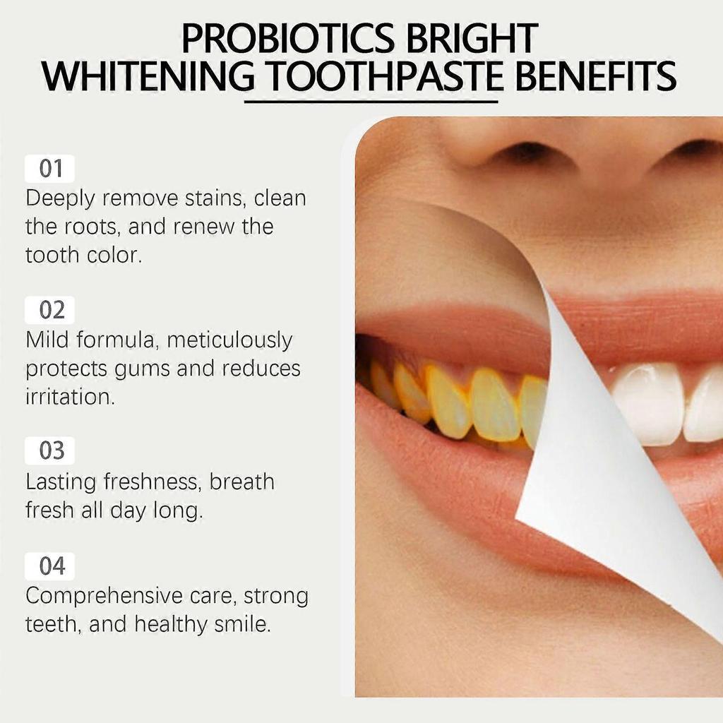 Limited time!!Oralhoe Probiotic Whitening Toothpaste - Cleans Teeth, Reduces Stains, And Protects Oral Health