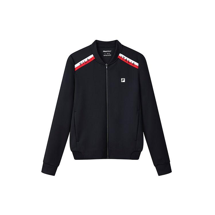 

FILA Athletics Logo Print Breathable Knit Jacket Women Jackets Legendary-Blue A11W135505F-NV M