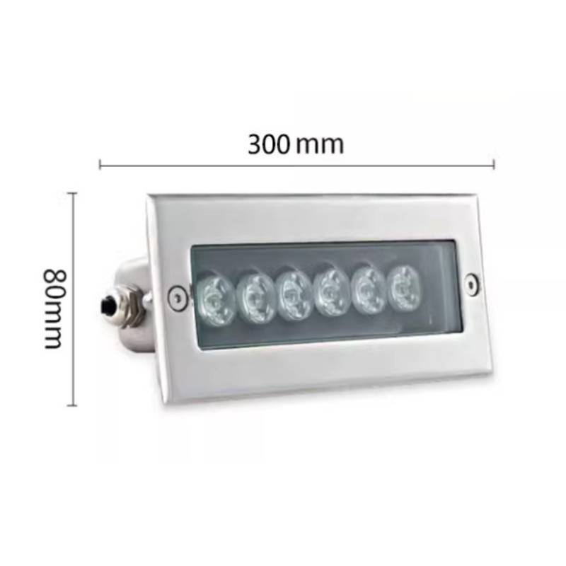 Underwater Led Floor Light With Stainless Steel Waterproof Housing For Pool Water Features