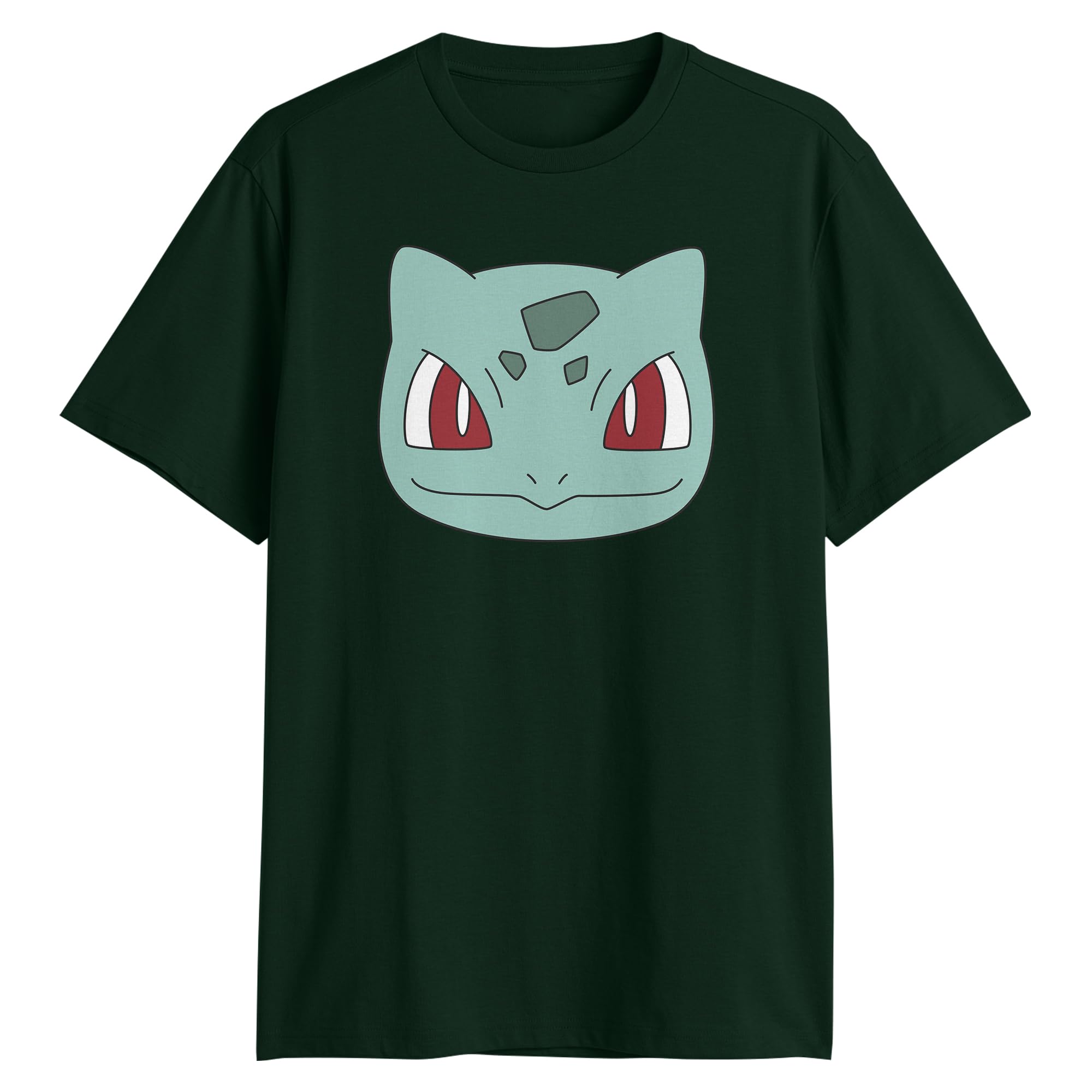 Nintendo Pokémon Big Face Fushigisou Adult T-Shirt Forest Green XXXL