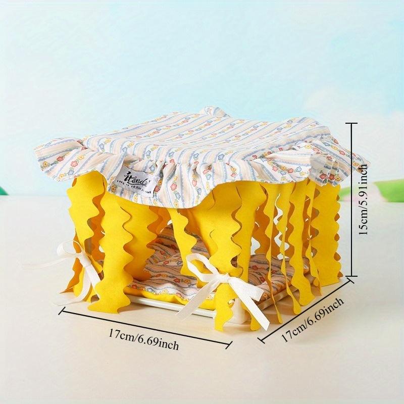 1pc Guinea Pig Tunnel House Hamster Hiding House Four Seasons Tassel Guinea Pig House Suitable for Gifts to Friends and Family