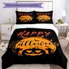 Halloween Bedding Set Breathable Duvet Cover with Pillowcases Decorative Bed Linen for Bedroom Home Decoration Birthday Gift