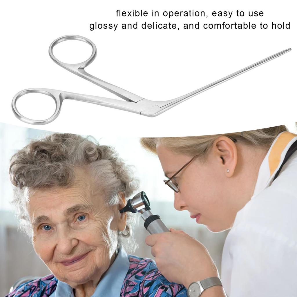 Stainless Steel Ear Forceps Rust Proof Flexible Comfortable Ear Cleaning Tool for Collecting Earwax