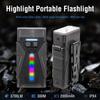 High Brightness Flashlight Rechargeable RGB Folding Desk Lamp Clip Magnetic Portable Multifunctional Flashlight