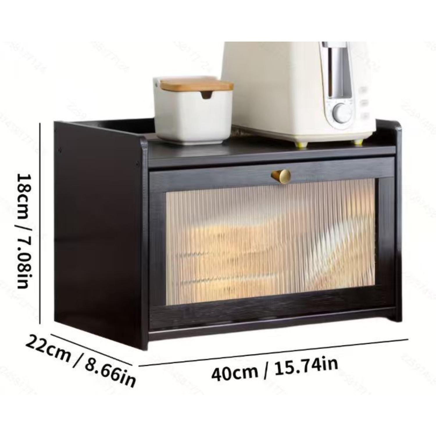 

Хлебница для столешницы, Винтажная деревянная настольная хлебница, Контейнер для хранения домашнего хлеба для заквасочного батона, Маленький фермерский уголок чёрный