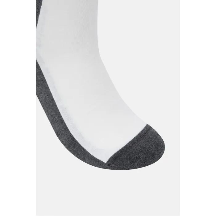 Unisex Color Block Lettering Crew Socks QELAX26161DML