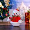7/8/12'' Plüschtier Mini Schneemann Lieblicher Weihnachtsschmuck Weiches Stofftier aus Baumwolle für Hausdekoration Hängendes Geschenkspielzeug