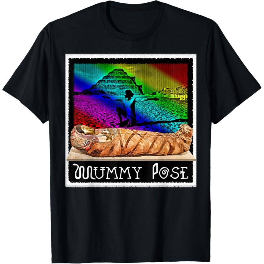Kemetic Yoga The Mummy Pose Ancient Egyptian Smai Tawi T-Shirt XXXXXL чёрный