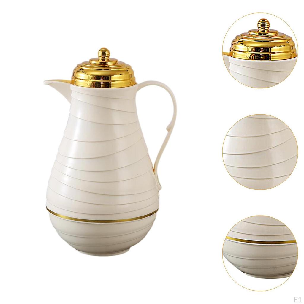 Insulated Coffee Carafe Luxury Arabic Style Portable Housewarming Ornaments 1000ml Teapot Pot