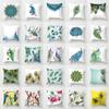 New Chinese Style Classical Peacock Feather Pattern Pillowcase Car Bedroom Living Room Cushion New Chinese Style