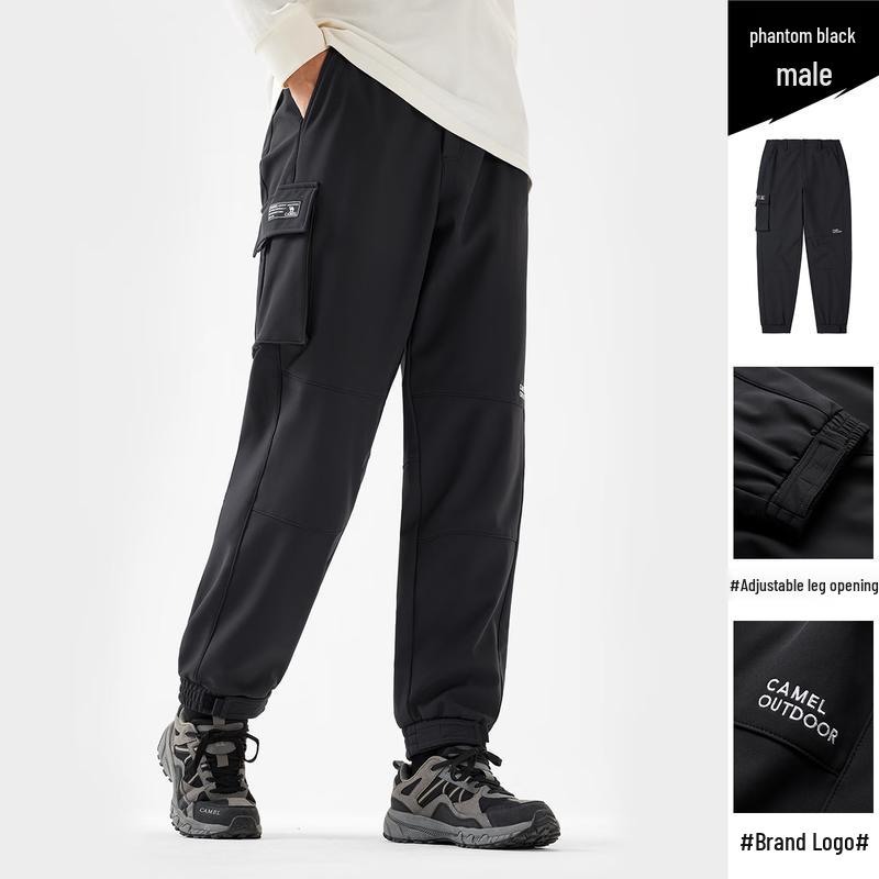Camel Outdoor Fleece-Lined Softshell Cargo Pants