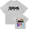Rawayana Donde Es El After Album Y2K T Shirt Unisexs Clothing High Street Tee Shirts Fashion Cotton Tee Shirt Streetwear Teenagers