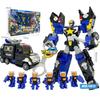 New Carbot FIENT Transformation Car To Robot Toys Action Figures Transforming Robot Police Toy for Children Gift