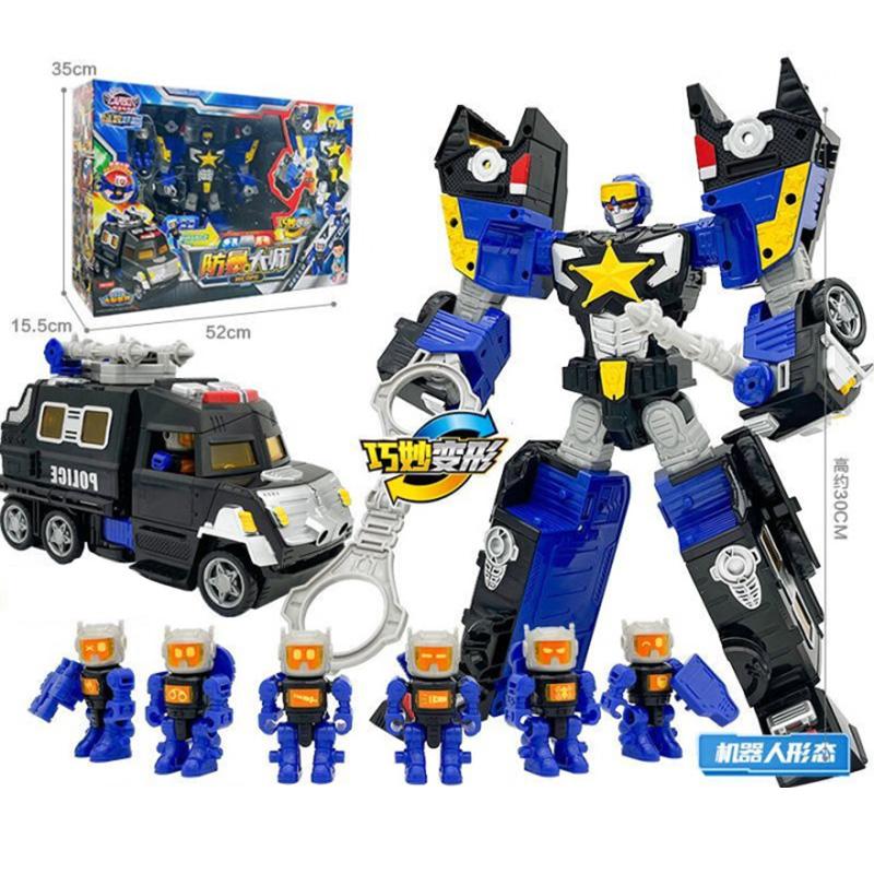 New Carbot FIENT Transformation Car To Robot Toys Action Figures Transforming Robot Police Toy for Children Gift