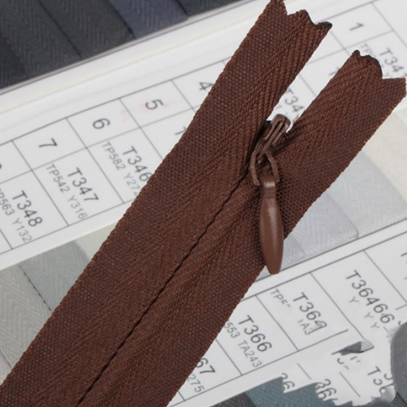 Invisible Zipper for Skirt, Pants, or Shirt Fabric (18-70CM, Various Colors)