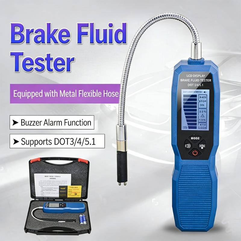 Universal Brake Fluid Detector with Metal Probes for Long Lasting Moisture Detection In Car Motorcycles Easy Operate