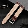 Genuine Leather Watch Strap 18mm 20mm 22mm WatchBand for Men Women Wrist Watch Band Accessories Metal Buckle Black Light Brown