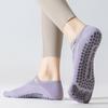 1 Pair Yoga 5-Toe Socks with Non-slip Gripper Breathable Mid-calf Socks Summer Women Ballet Dance Pilates Cotton Toe Crew