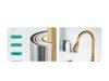 Elegant European-Style Brass Kitchen Faucet with Pull-Out Sprayer for Hot and Cold Water