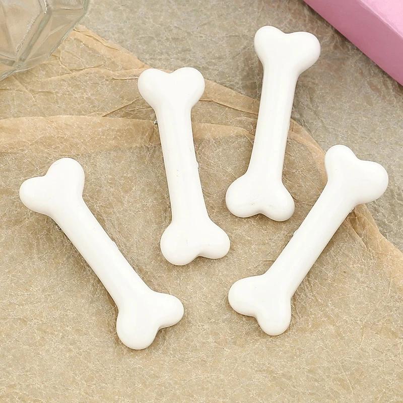 4 ks Roztomilá sponka do vlasů ve tvaru psí kosti, Módní pokrývka hlavy nošená na straně, Všestranný a dekorativní zázrak vlasových doplňků