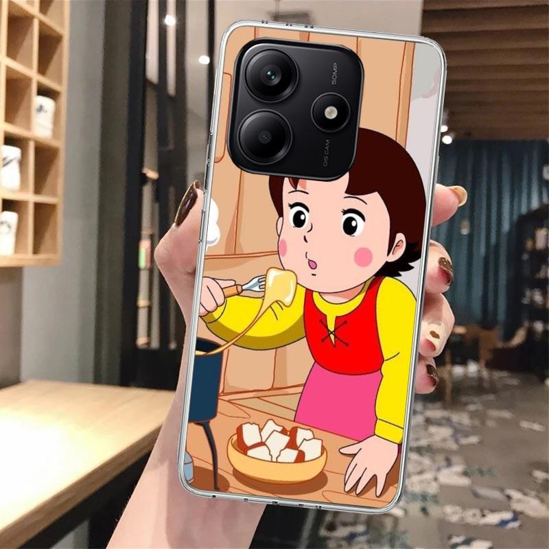Heidi Cute Cartoon Silicon Phone Case For Xiaomi Redmi Note 14 14S 13 12 12S 11 Pro Plus 11S 10 10S 11T 11E 4G 5G Soft Cover
