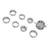 8pcs Watch Movement Fixing Kit Stainless Steel Watch Movement Base for Watchmaker Watch Repair Tool