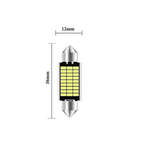 2/10Pcs LED Festoon Dome 31mm 36mm 39mm 42mm Super Bright LED Bulb HighQuality Car License Plate Light Car Interior Reading Lamp