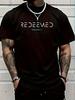 Redeemed Ephesians 1:7 Christian Graphic Tee - Modern Minimalist Faith T-Shirt