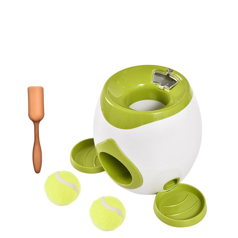 Automatic Tennis Ball Treat Dispenser Dog Toy - Interactive Indoor Boredom Relief