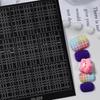 Rhombus Plaid Fish Scale Nail Art Stencil Stickers - Versatile DIY Hollow Template