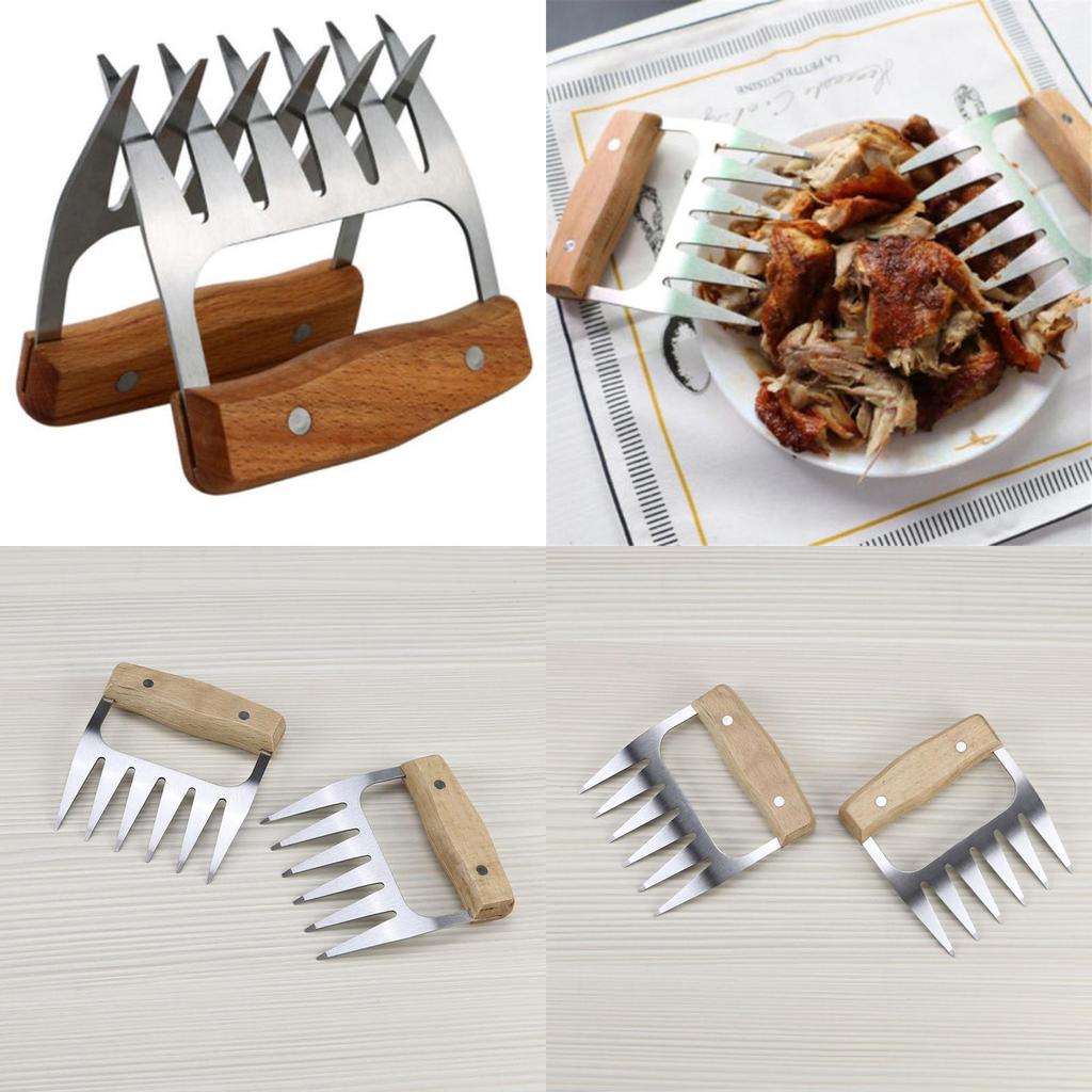 Meat Metal Claws Handler Fork Tongs Pull Shred Pork Toss Shredder Bbq