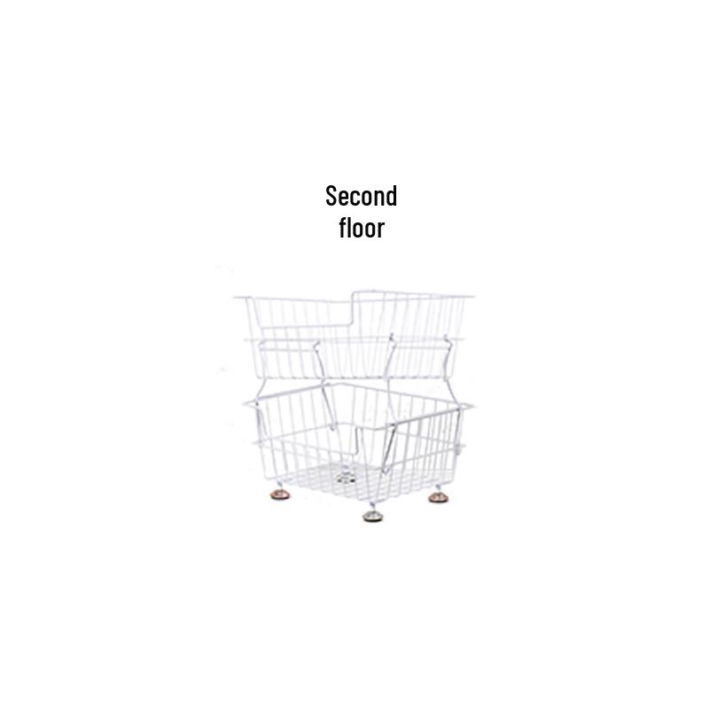 Compact Kitchen Trolley: Multi-Layer Detachable Storage Rack for Fruits, Vegetables, Snacks - Ideal for Living Room or Bedroom.
